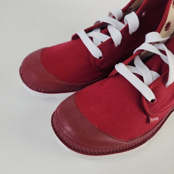 Palladium Blanc Hi Vapor Rio Red Hiking Canva - Picture 10 of 12